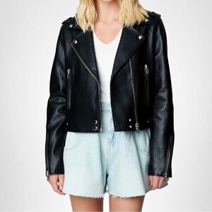 Blank NYC vegan leather moto jacket 🖤